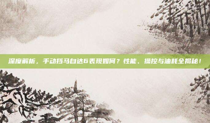 深度解析，手动挡马自达6表现如何？性能、操控与油耗全揭秘！