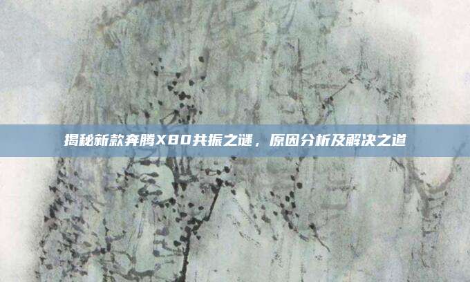 揭秘新款奔腾X80共振之谜，原因分析及解决之道