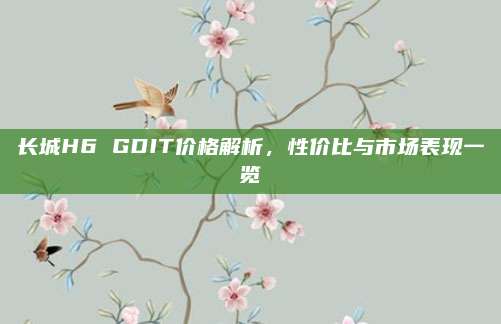 长城H6 GDIT价格解析，性价比与市场表现一览