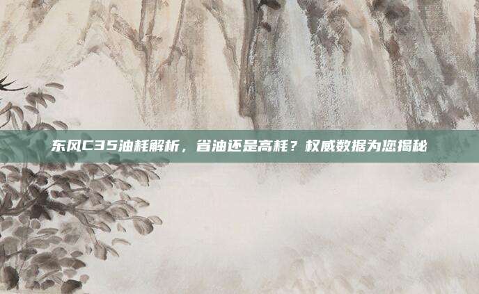 东风C35油耗解析，省油还是高耗？权威数据为您揭秘