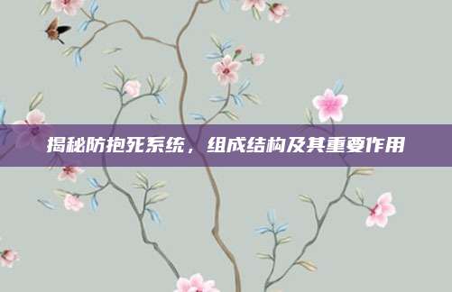 揭秘防抱死系统，组成结构及其重要作用