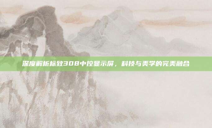 深度解析标致308中控显示屏，科技与美学的完美融合