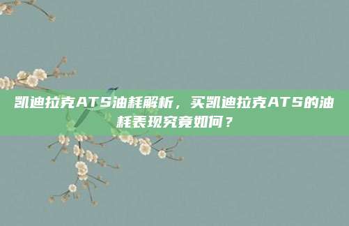 凯迪拉克ATS油耗解析,买凯迪拉克ATS的油耗表现究竟如何?