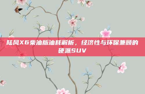 陆风X6柴油版油耗解析,经济性与环保兼顾的硬派SUV