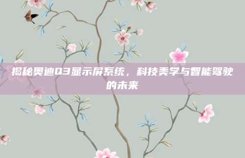 揭秘奥迪Q3显示屏系统，科技美学与智能驾驶的未来