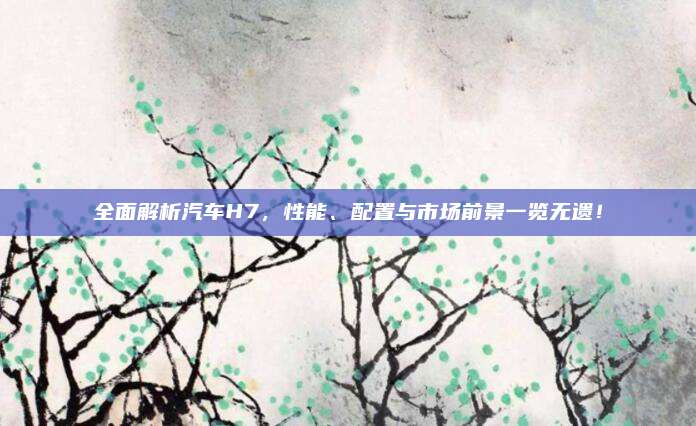 全面解析汽车H7,性能、配置与市场前景一览无遗!