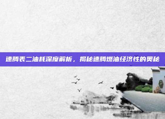 速腾表二油耗深度解析,揭秘速腾燃油经济性的奥秘