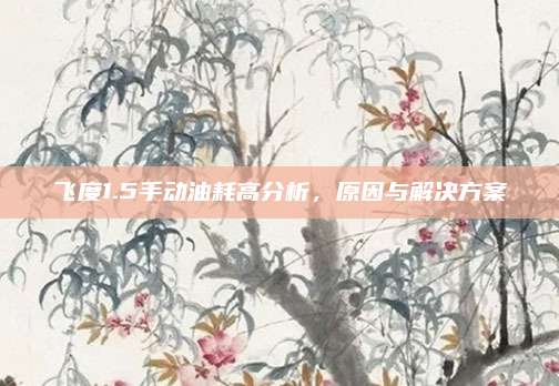飞度1.5手动油耗高分析,原因与解决方案