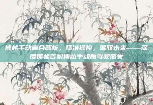 博越手动离合解析，精准操控，驾驭未来——深度体验吉利博越手动版驾驶感受