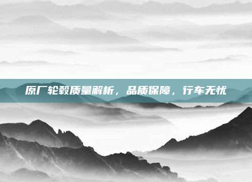 原厂轮毂质量解析，品质保障，行车无忧