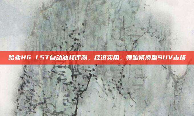 哈弗H6 1.5T自动油耗评测,经济实用,领跑紧凑型SUV市场
