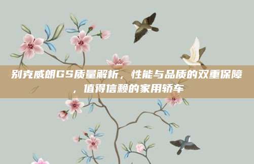 别克威朗GS质量解析,性能与品质的双重保障,值得信赖的家用轿车