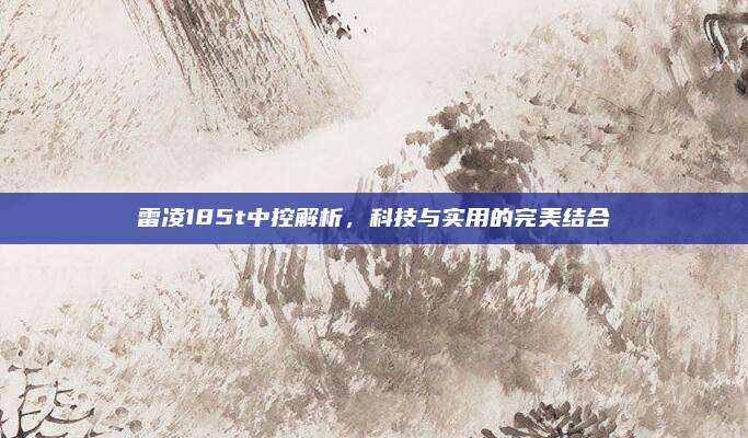 雷凌185t中控解析，科技与实用的完美结合