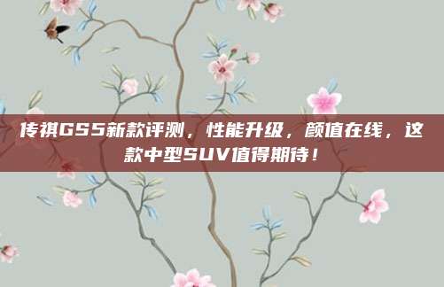 传祺GS5新款评测，性能升级，颜值在线，这款中型SUV值得期待！