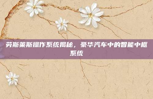 劳斯莱斯操作系统揭秘,豪华汽车中的智能中枢系统