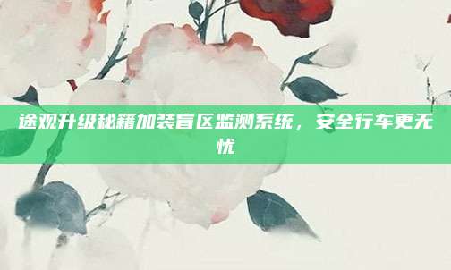 途观升级秘籍加装盲区监测系统，安全行车更无忧