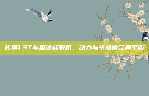传祺1.3T车型油耗解析，动力与节油的完美平衡