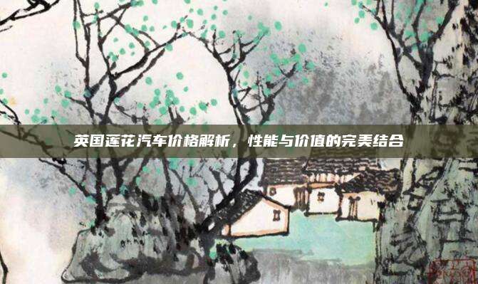 英国莲花汽车价格解析,性能与价值的完美结合