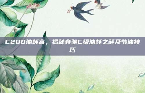 C200油耗高,揭秘奔驰C级油耗之谜及节油技巧
