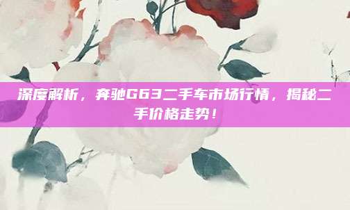 深度解析,奔驰G63二手车市场行情,揭秘二手价格走势!