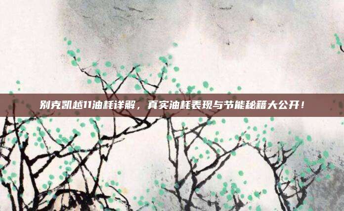 别克凯越11油耗详解,真实油耗表现与节能秘籍大公开!