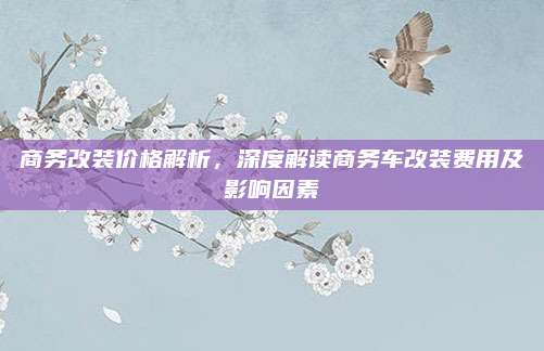 商务改装价格解析，深度解读商务车改装费用及影响因素