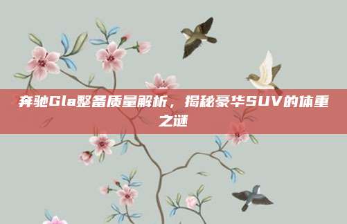 奔驰Gla整备质量解析,揭秘豪华SUV的体重之谜