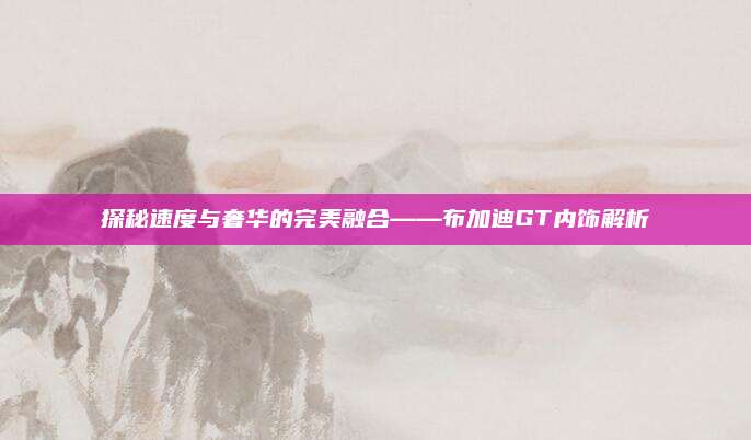 探秘速度与奢华的完美融合——布加迪GT内饰解析