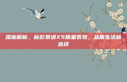 深度解析,新款景逸X5质量表现,品质生活新选择
