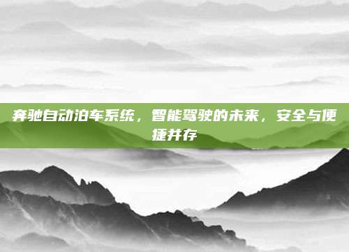 奔驰自动泊车系统，智能驾驶的未来，安全与便捷并存