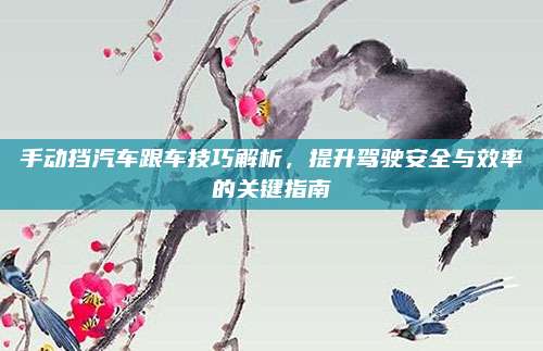 手动挡汽车跟车技巧解析,提升驾驶安全与效率的关键指南