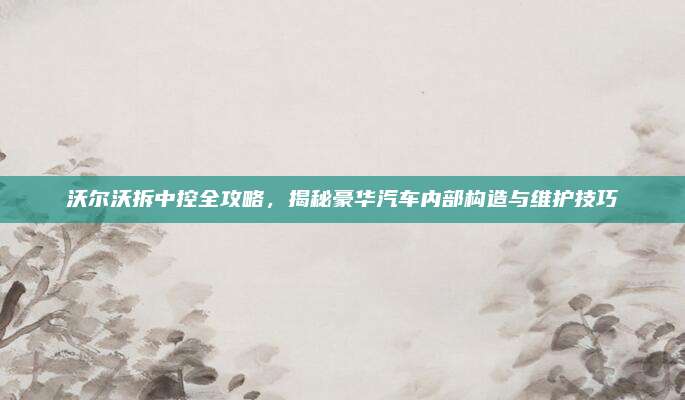 沃尔沃拆中控全攻略,揭秘豪华汽车内部构造与维护技巧