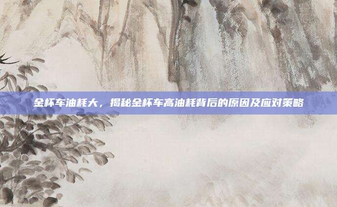 金杯车油耗大，揭秘金杯车高油耗背后的原因及应对策略