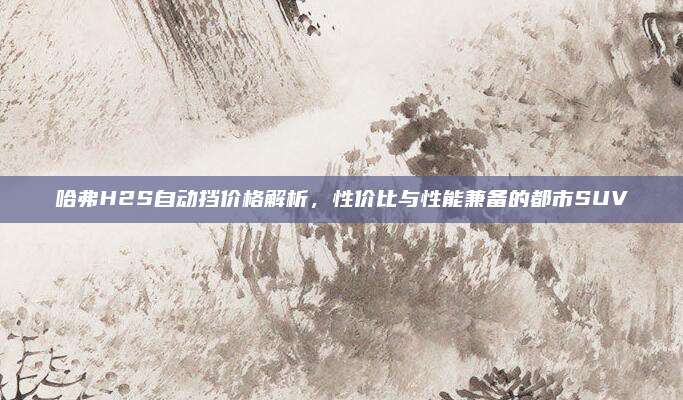 哈弗H2S自动挡价格解析,性价比与性能兼备的都市SUV
