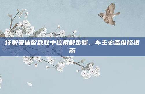 详解蒙迪欧致胜中控拆解步骤,车主必备维修指南