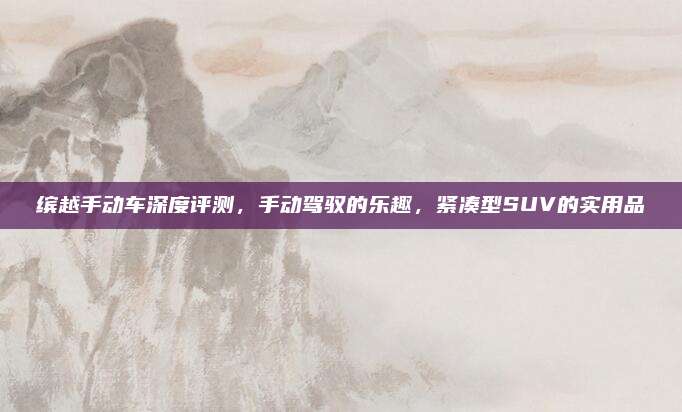 缤越手动车深度评测,手动驾驭的乐趣,紧凑型SUV的实用品