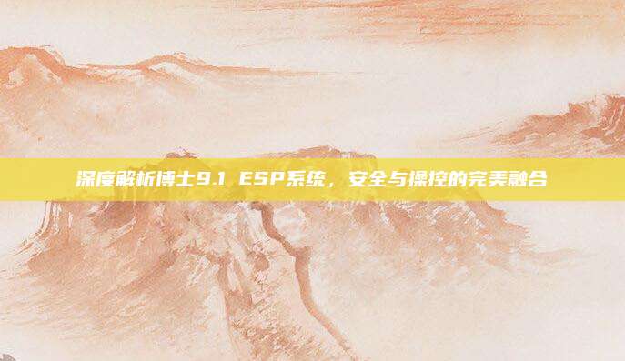 深度解析博士9.1 ESP系统，安全与操控的完美融合