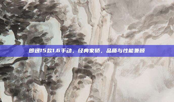 郎逸15款1.6手动,经典家轿,品质与性能兼顾