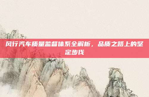 风行汽车质量监督体系全解析,品质之路上的坚定步伐