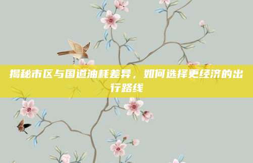 揭秘市区与国道油耗差异,如何选择更经济的出行路线