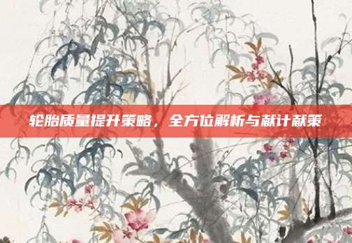 轮胎质量提升策略，全方位解析与献计献策