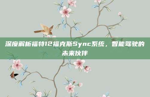 深度解析福特12福克斯Sync系统,智能驾驶的未来伙伴