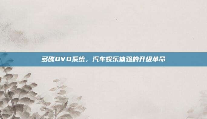 多碟DVD系统,汽车娱乐体验的升级革命
