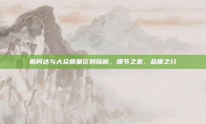 斯柯达与大众质量区别探析,细节之差,品质之分