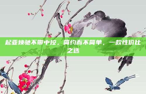 起亚焕驰不带中控,简约而不简单,一款性价比之选