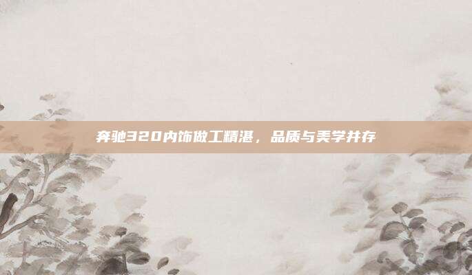 奔驰320内饰做工精湛,品质与美学并存