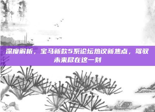 深度解析,宝马新款5系论坛热议新焦点,驾驭未来尽在这一刻