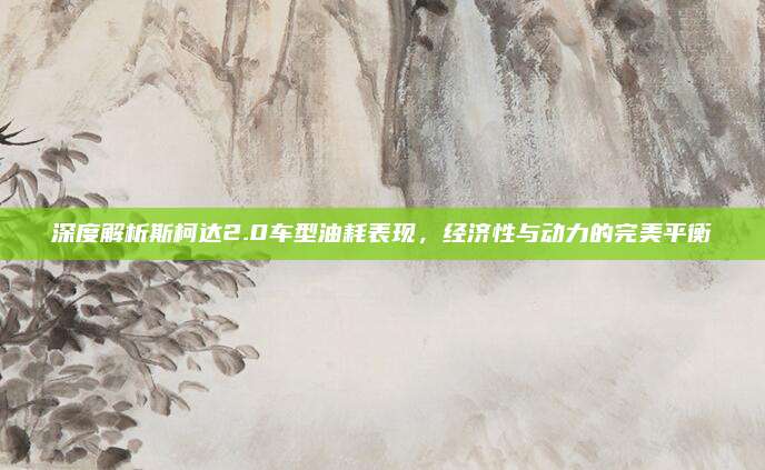 深度解析斯柯达2.0车型油耗表现,经济性与动力的完美平衡