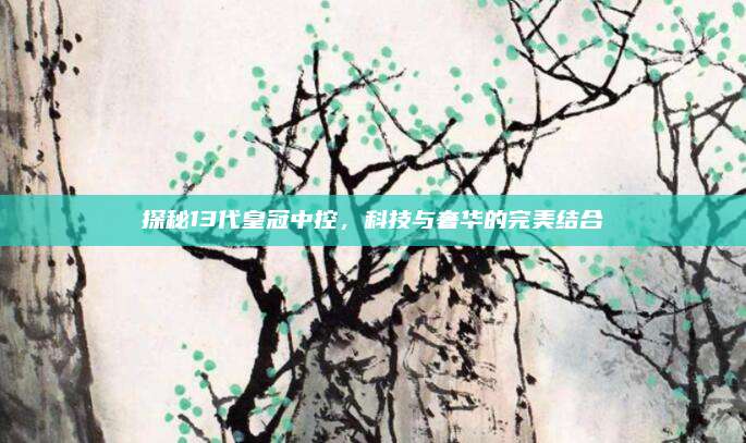 探秘13代皇冠中控,科技与奢华的完美结合