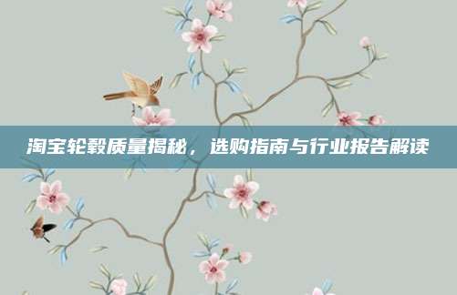 淘宝轮毂质量揭秘，选购指南与行业报告解读